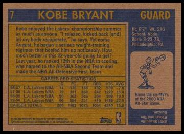 2000-01 Topps Heritage